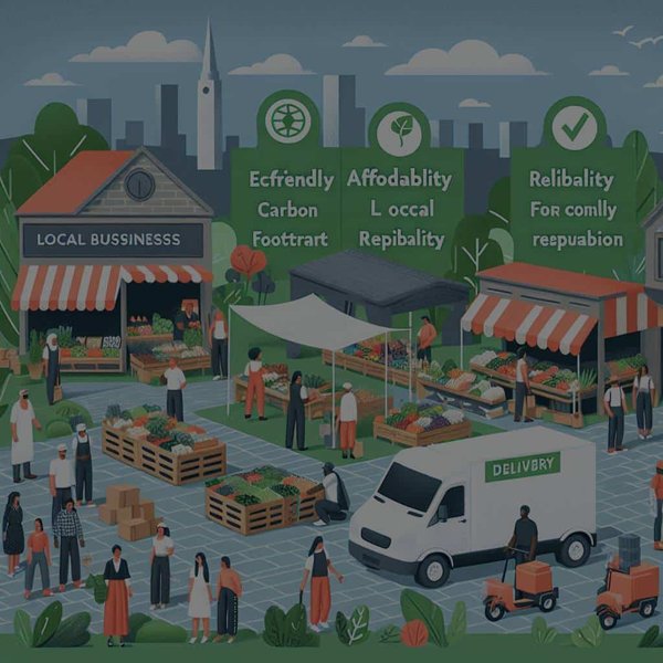 Quels critères pour choisir un service de livraison respectueux de l'environnement pour les commerces locaux ?